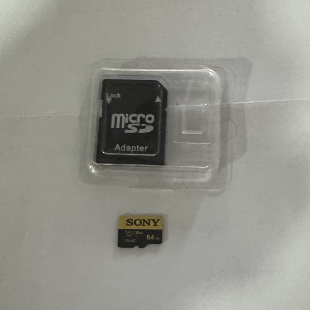 Sony Black and Gold Micro SD Card with Adapter